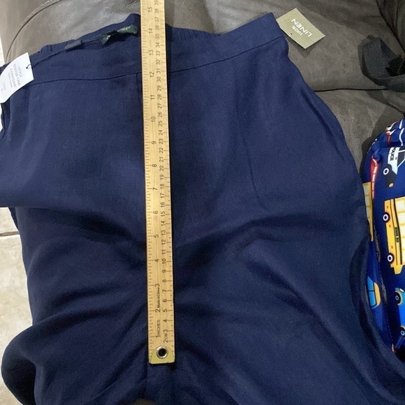 NWT For Cynthia 100%
Linen Royal Blue Wide Leg high waist - Picture 11 of 11